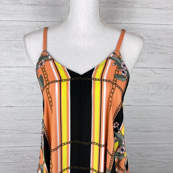 Nanette Lepore Peach Black Dress 2 - Picture 4 of 8